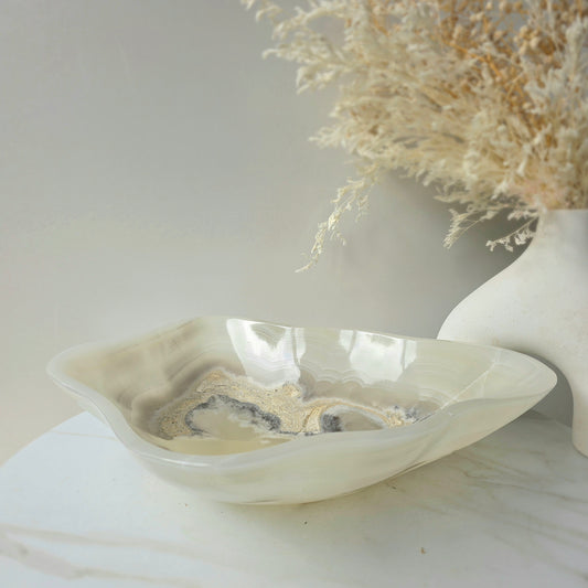 Calcite Crystal Decor Bowl Polished High Quality Mexico XL