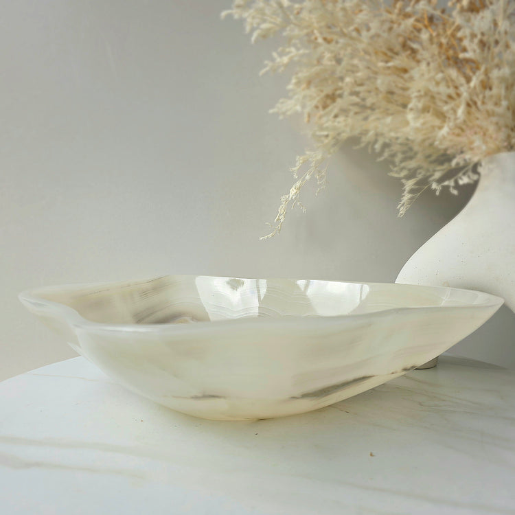 Calcite Crystal Decor Bowl Polished High Quality Mexico XL