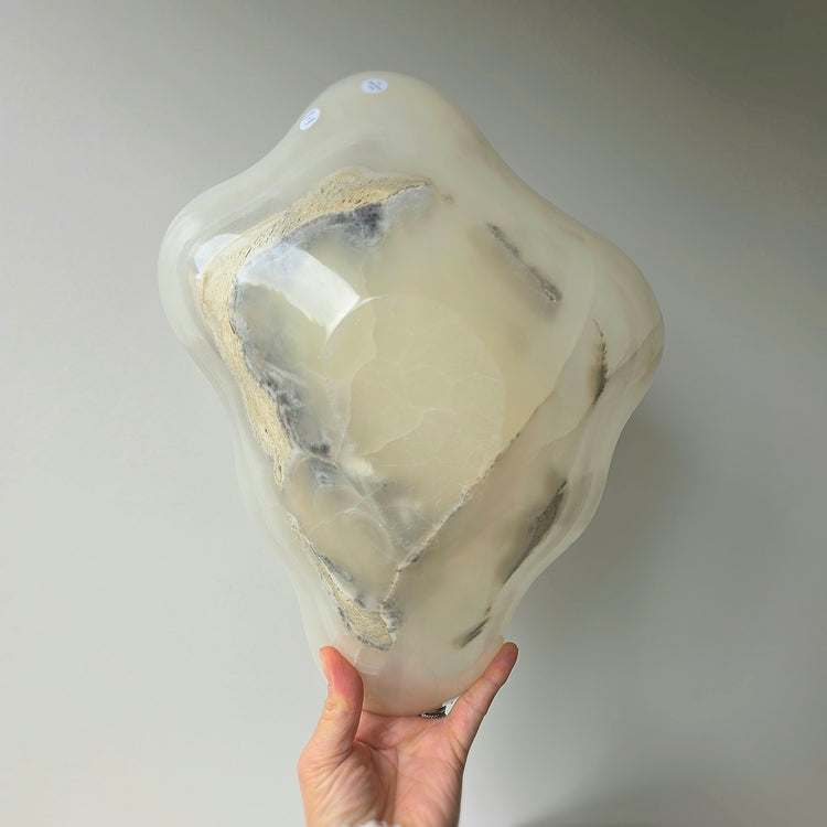 Calcite Crystal Decor Bowl Polished High Quality Mexico XL