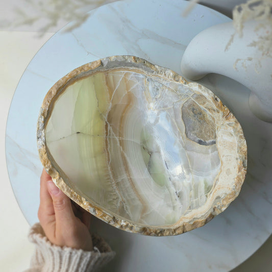 Calcite Crystal Decor Bowl Polished High Quality Mexico L