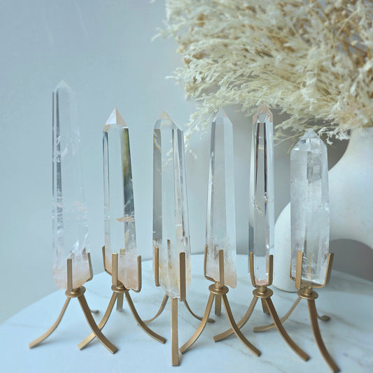 Clear Quartz Crystal Natural Point AA High Quality Brazil