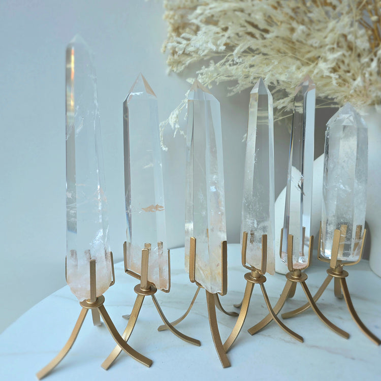 Clear Quartz Crystal Natural Point AA High Quality Brazil