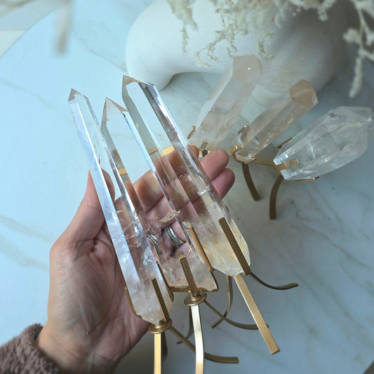 Clear Quartz Crystal Natural Point AA High Quality Brazil
