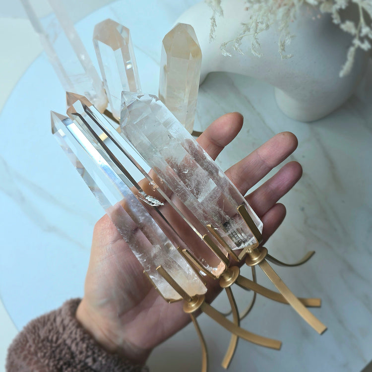 Clear Quartz Crystal Natural Point AA High Quality Brazil