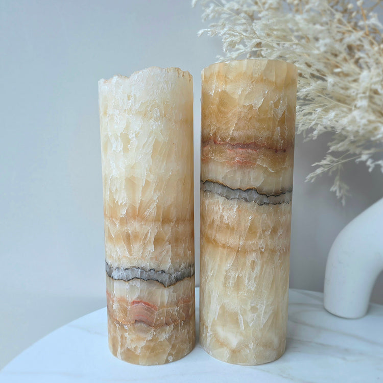 Calcite Crystal Home Decor Lamp Mexico Honey