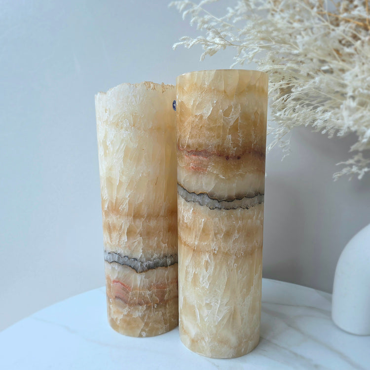 Calcite Crystal Home Decor Lamp Mexico Honey