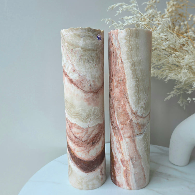 Calcite Crystal Home Decor Lamp Mexico Pink
