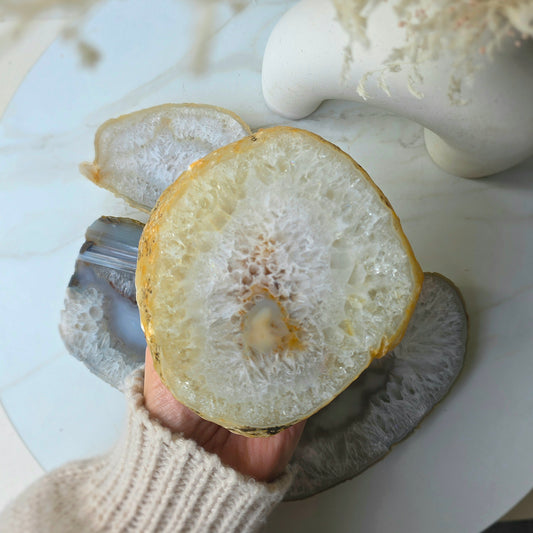 Agate Crystal Slab Slice