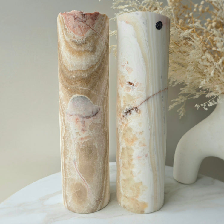Calcite Crystal Home Decor Lamp Mexico Beige