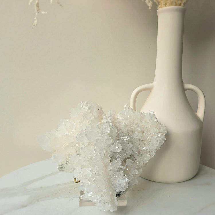 Clear Quartz Crystal Cluster High Quality Brazil