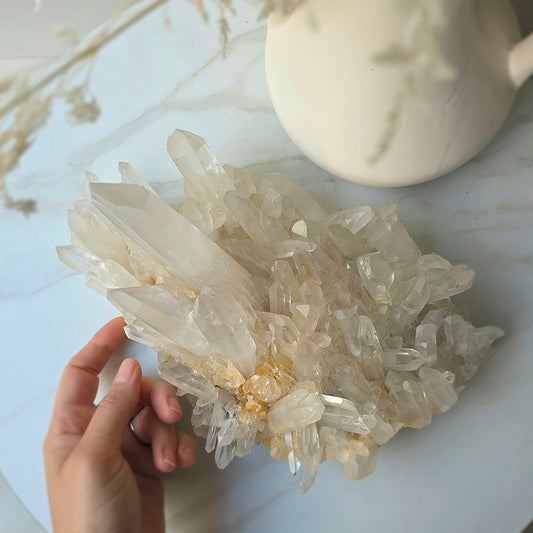 Clear Quartz Crystal Cluster High Quality Brazil