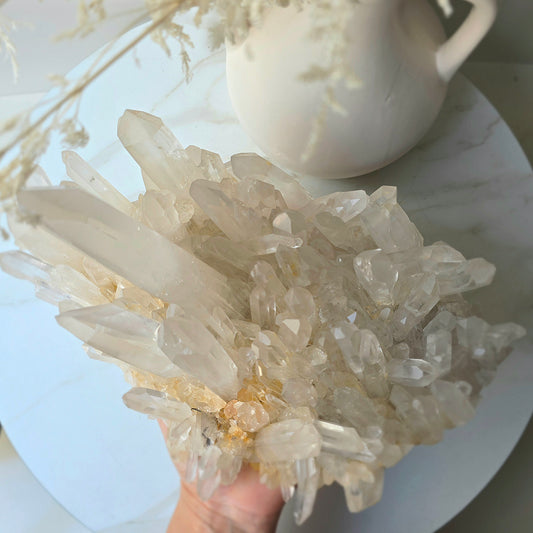 Clear Quartz Crystal Cluster High Quality Brazil