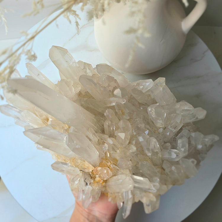 Clear Quartz Crystal Cluster High Quality Brazil