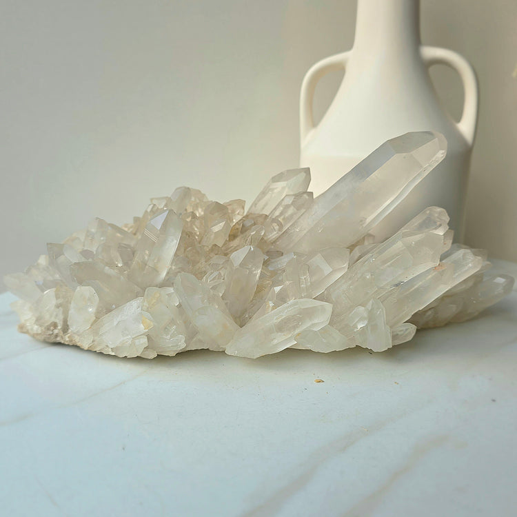 Clear Quartz Crystal Cluster High Quality Brazil