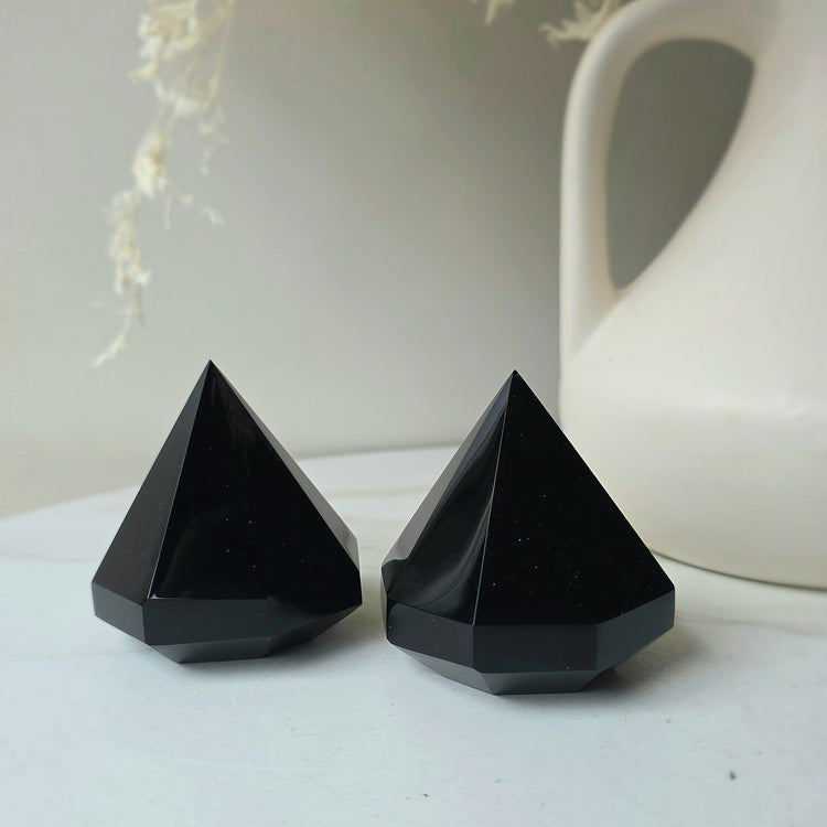 Black Obsidian Crystal Diamond