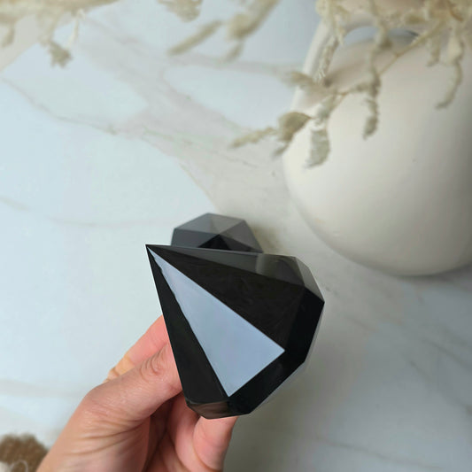 Black Obsidian Crystal Diamond