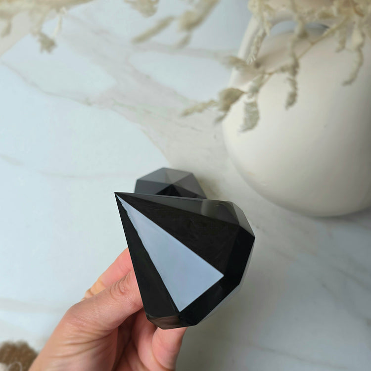 Black Obsidian Crystal Diamond