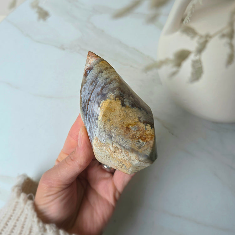 Ocean Jasper Crystal Flame Freeform Madagascar