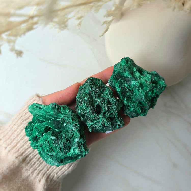 Silky Malachite Crystal Specimen Congo High Quality