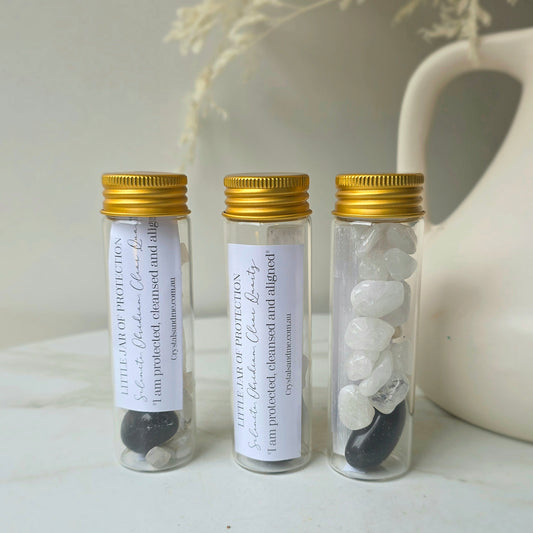 Protection Crystal Bundle Little Jar of Protection
