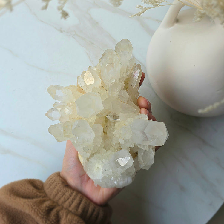 Clear Quartz Crystal Cluster