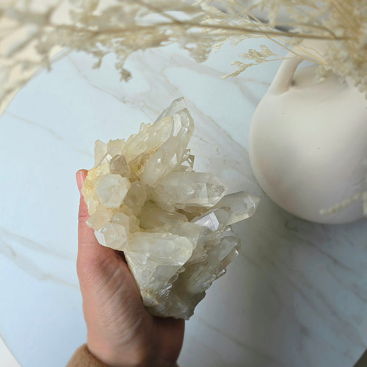 Clear Quartz Crystal Cluster