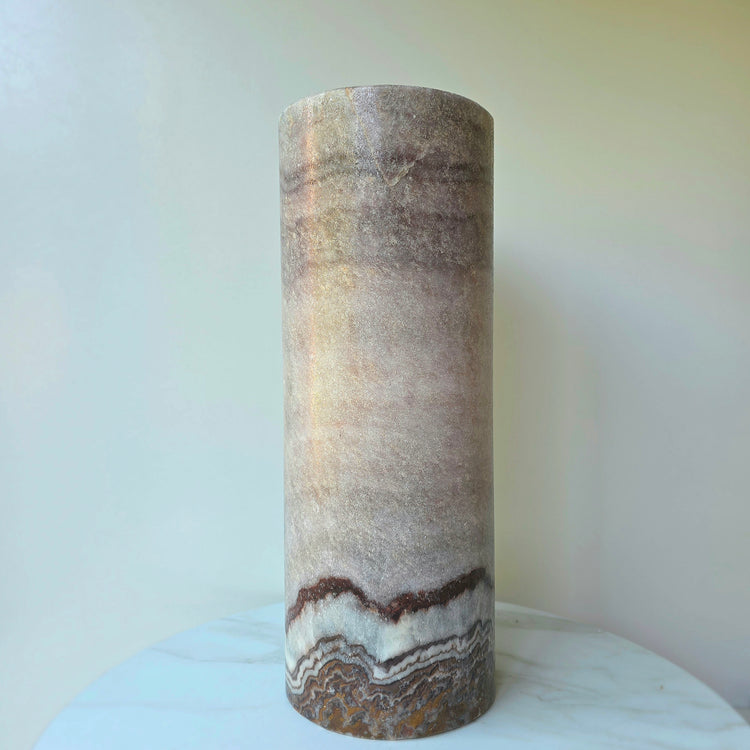 Calcite Crystal Home Decor Single Lamp Purple Mexico XXL