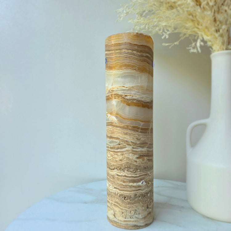 Calcite Crystal Home Decor Lamp Mexico Sand