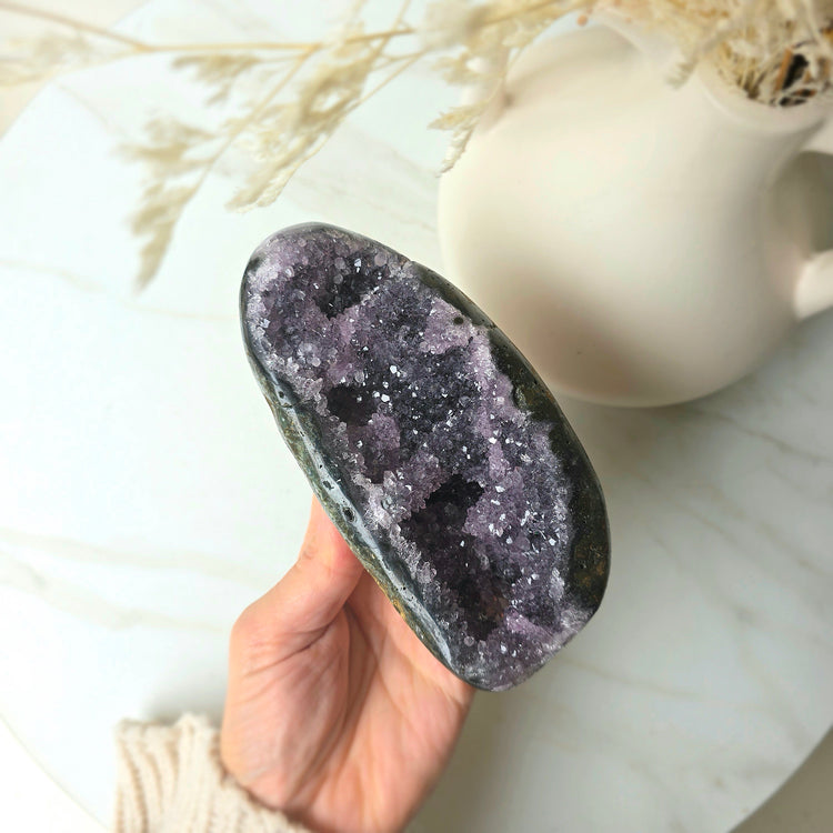 Amethyst Crystal Geode Cluster High Quality Brazil