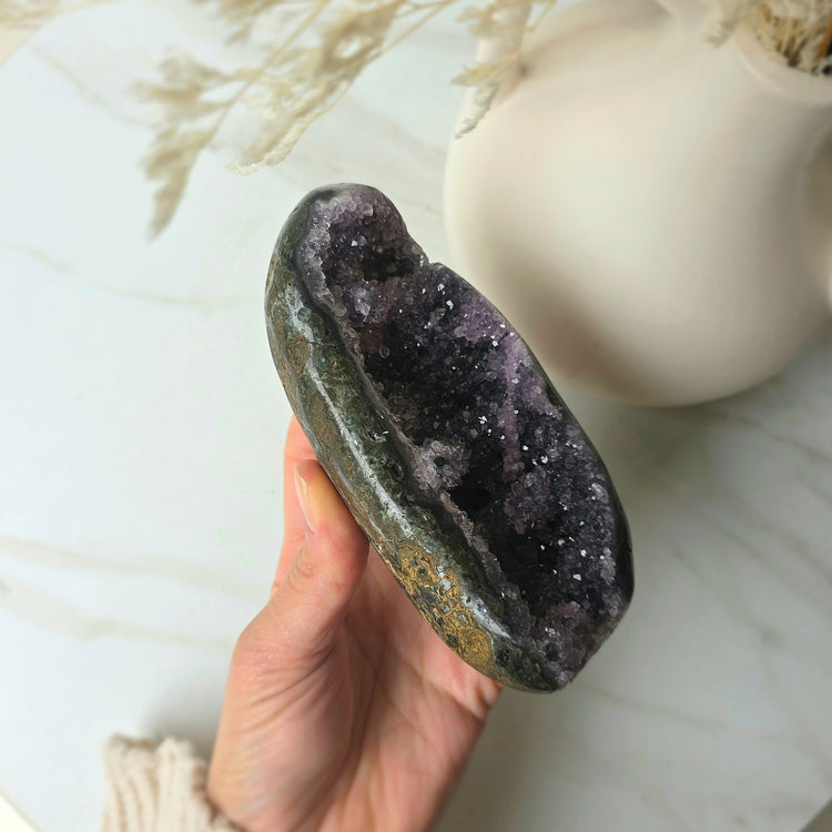 Amethyst Crystal Geode Cluster High Quality Brazil