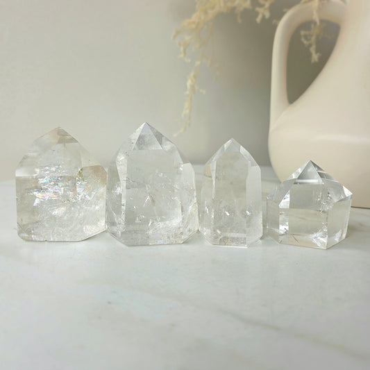 Clear Quartz Crystal Point High Quality Large Brazil