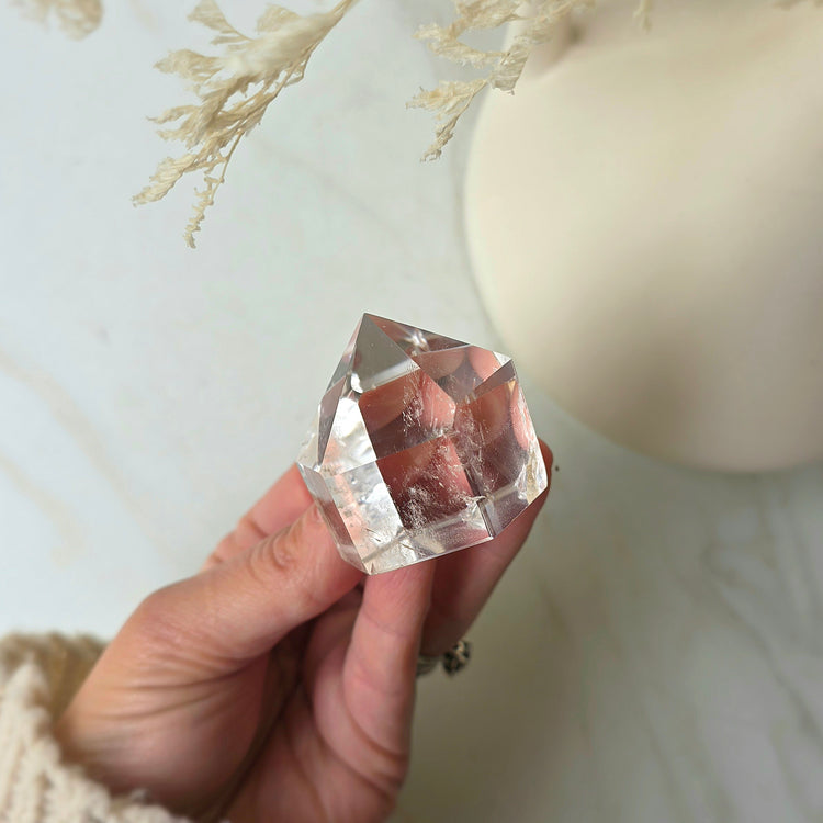 Clear Quartz Crystal Point High Quality Large Brazil