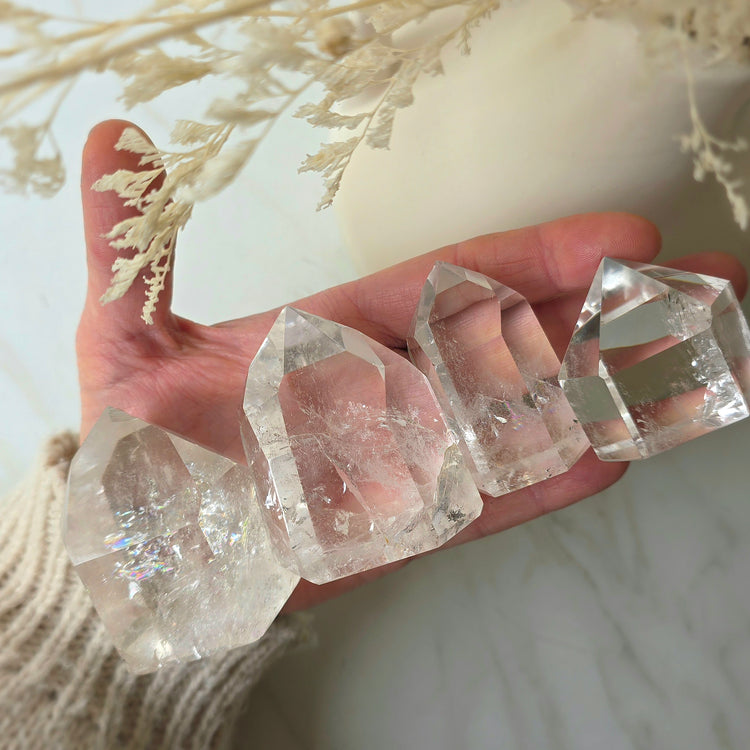Clear Quartz Crystal Point High Quality Large Brazil