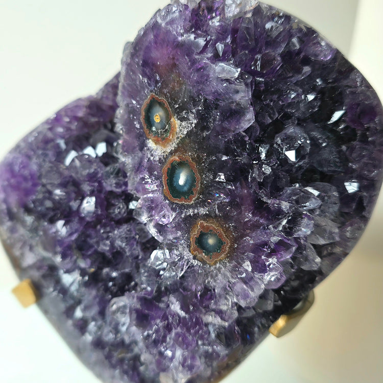Amethyst Crystal with Stalactites High Quality on Stand