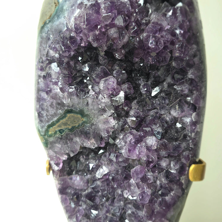 Amethyst Crystal Cluster XL on Rotating Stand High Quality Brazil
