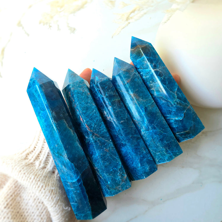 Apatite Crystal Tower Point Obelisk High Quality Madagascar