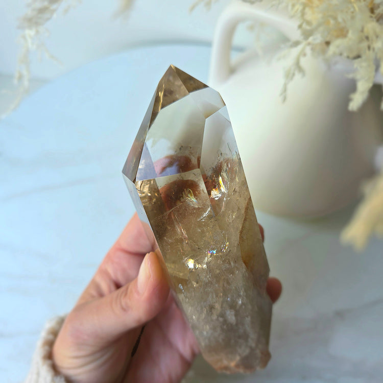 Natural Citrine Crystal Polished Point Collectors High Quality Brazil