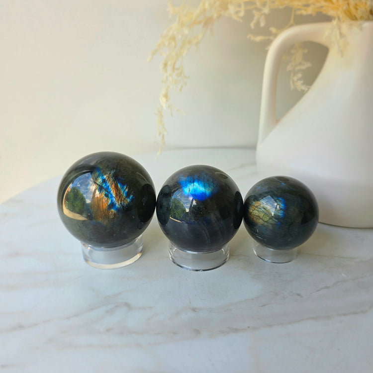 Labradorite Crystal Sphere Madagascar