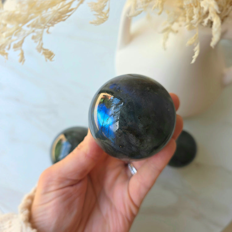 Labradorite Crystal Sphere Madagascar