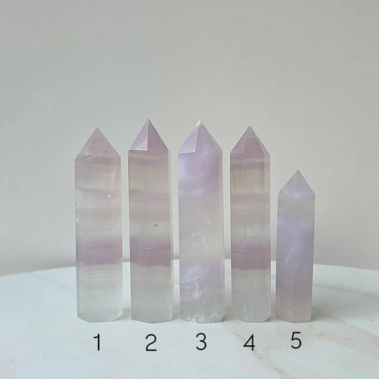 Rare Lavender Fluorite Crystal Yttrium Fluorite Tower Point Mexico High Quality Small - Crystals and Me | Crystal Candles and Ethically Sourced Crystals