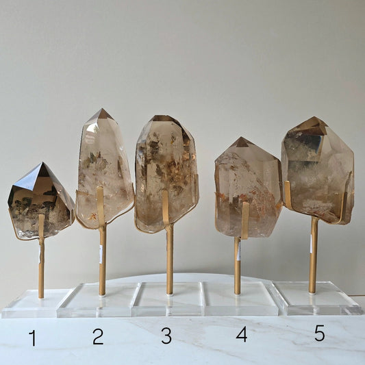 Natural Smokey Citrine Crystal Point High Quality Brazil Collectors Piece - Crystals and Me | Crystal Candles and Ethically Sourced Crystals