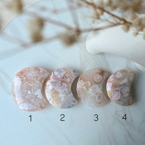 Flower Agate Crystal Moon Madagascar High Quality Large - Crystals and Me | Crystal Candles and Ethically Sourced Crystals