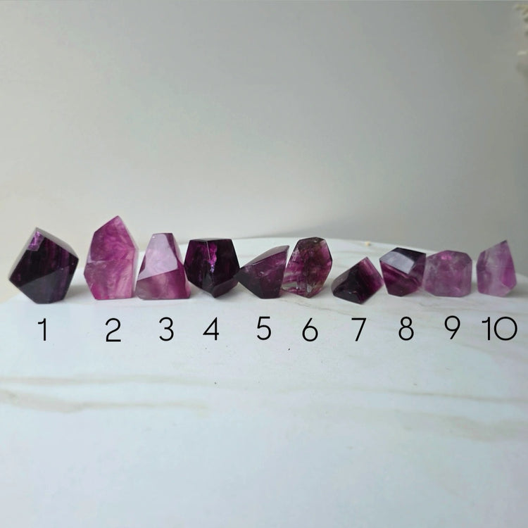 Purple Fluorite Crystal Freeform High Quality China