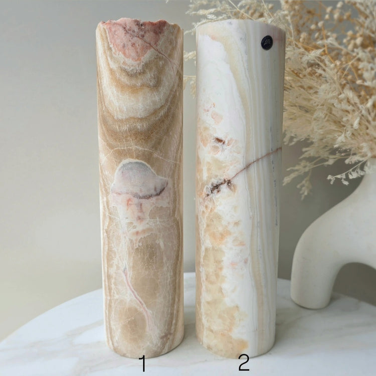 Calcite Crystal Home Decor Lamp Mexico Beige