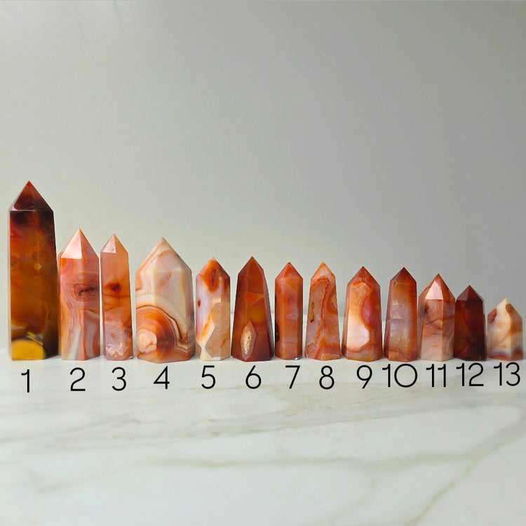 Carnelian Crystal Point Tower High Quality Brazil