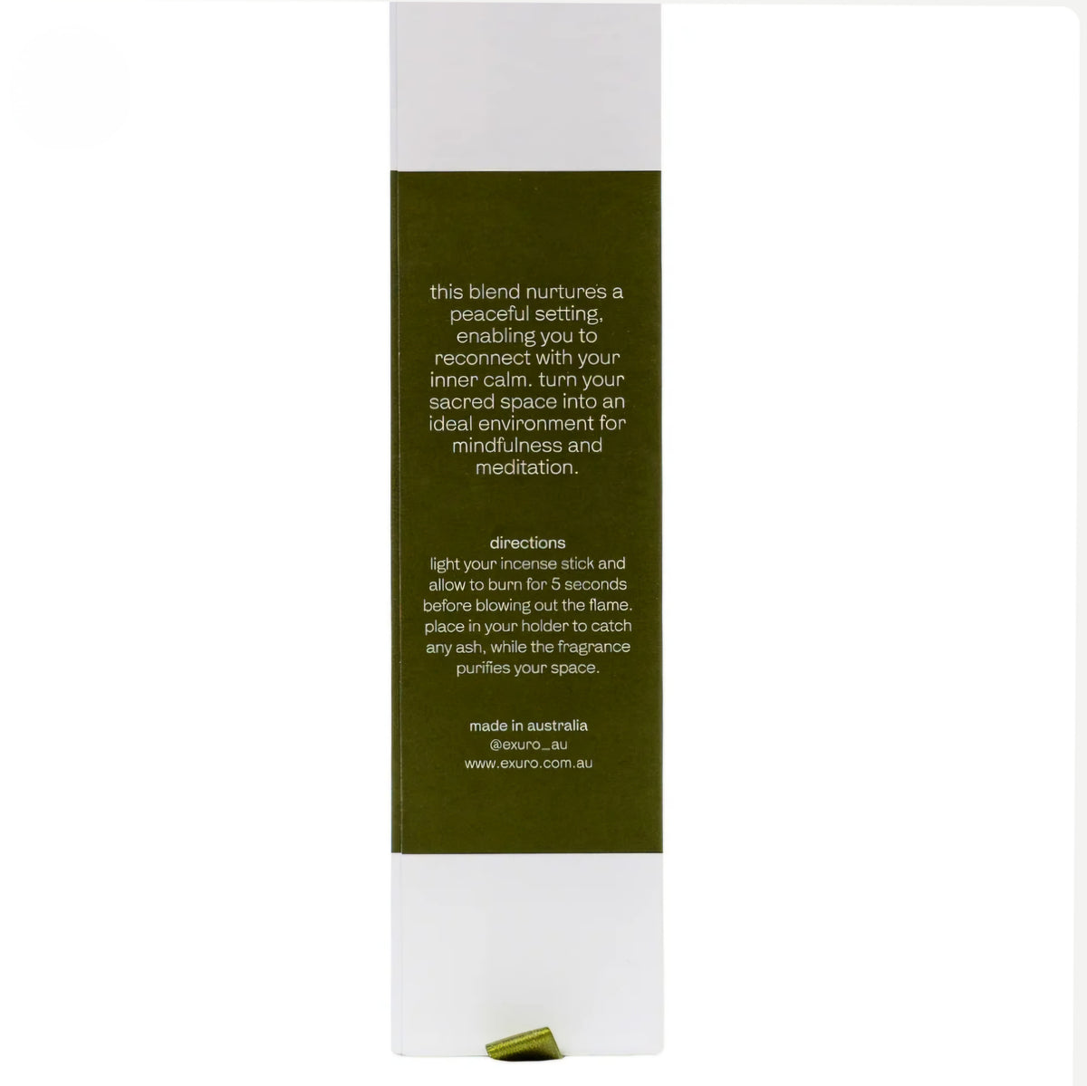 Exuro Label Exuro 'NAMASTE' Australian Made Essential Oil Incense – Crystals and Me ...