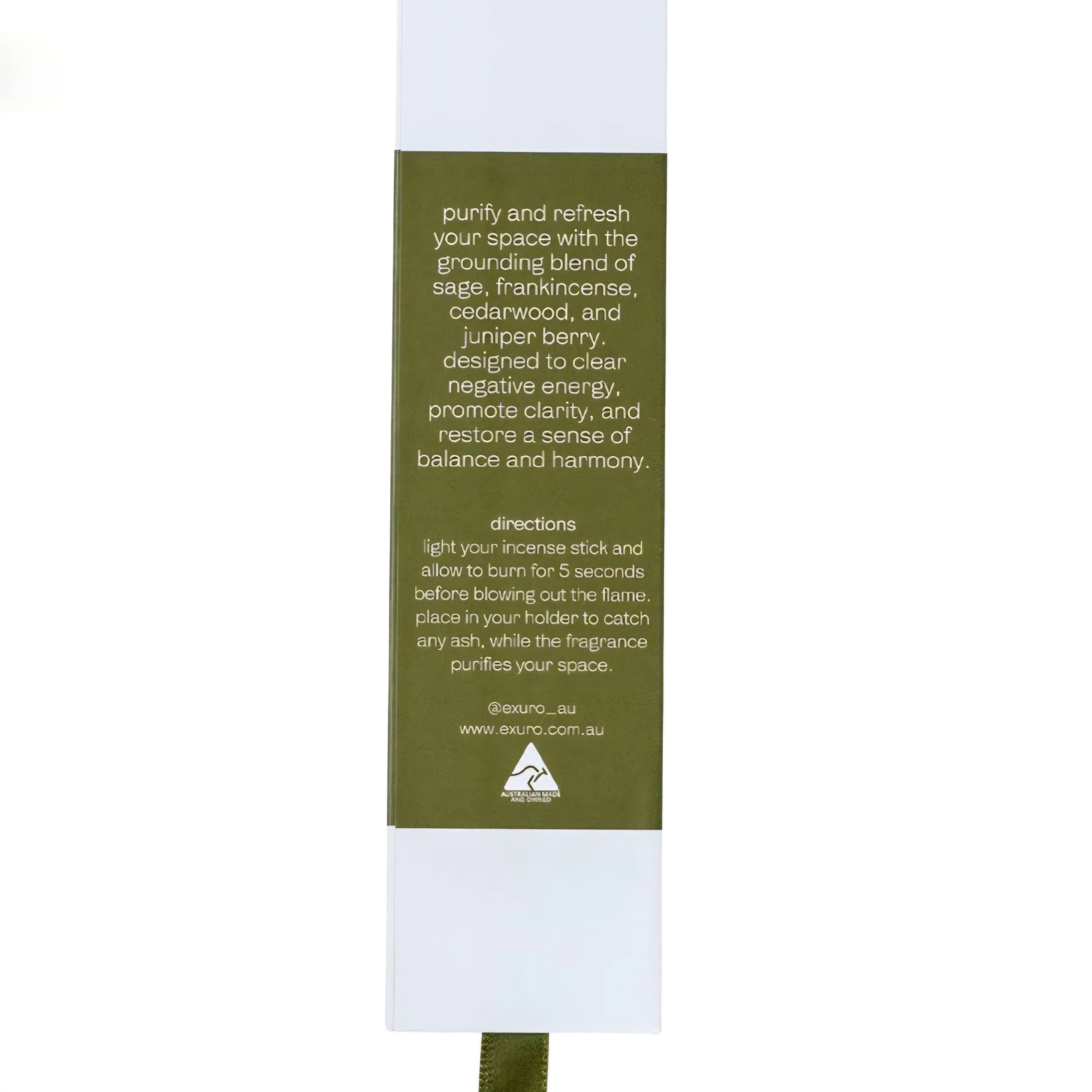 Exuro "CLEANSE" Australian Made Essential Oil Incense - Crystals and Me | Crystal Candles and Ethically Sourced Crystals