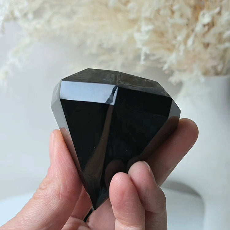 Black Obsidian Crystal Diamond