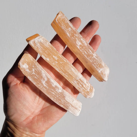 Peach Selenite Rod - Crystalsandme