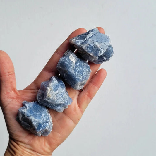 Blue Calcite Medium - Crystalsandme